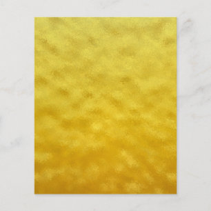 Lámina Papel de cuaderno de Relieve metalizado dorado met