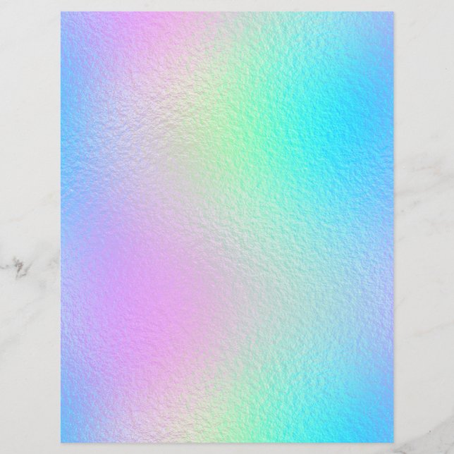 Lámina Papel de cuaderno de Relieve metalizado iridiscent (Anverso)