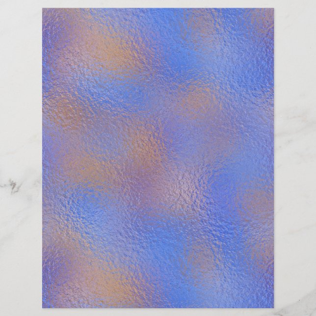 Lámina Papel de cuaderno de Relieve metalizado iridiscent (Anverso)