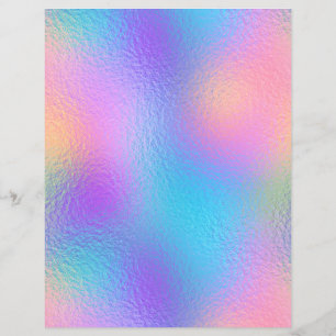 Lámina Papel de cuaderno de Relieve metalizado iridiscent