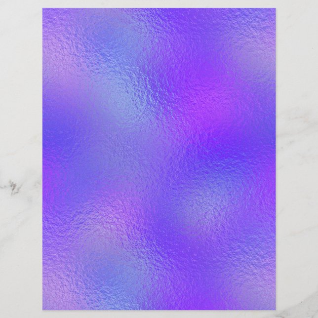 Lámina Papel de cuaderno de Relieve metalizado iridiscent (Anverso)