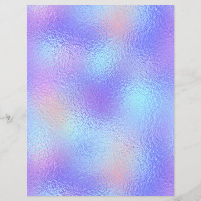 Lámina Papel de cuaderno de Relieve metalizado iridiscent (Anverso)