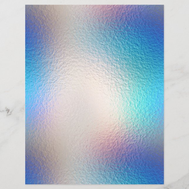 Lámina Papel de cuaderno de Relieve metalizado iridiscent (Anverso)