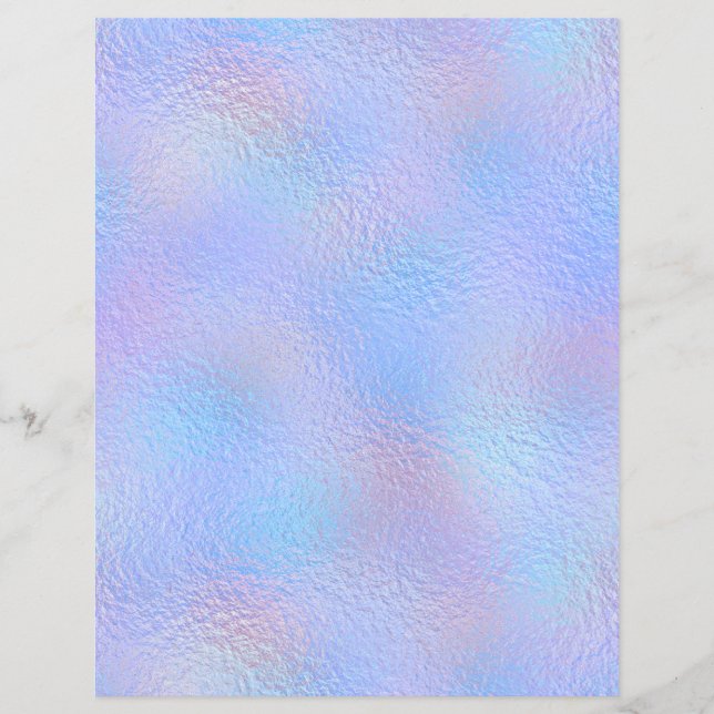 Lámina Papel de cuaderno de Relieve metalizado iridiscent (Anverso)