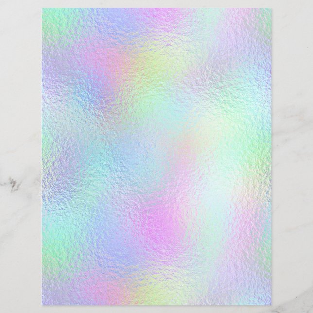 Lámina Papel de cuaderno de Relieve metalizado iridiscent (Anverso)