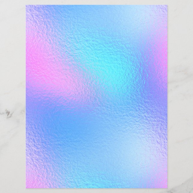 Lámina Papel de cuaderno de Relieve metalizado iridiscent (Anverso)