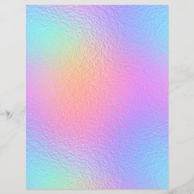 Lámina Papel de cuaderno de Relieve metalizado iridiscent (Anverso)