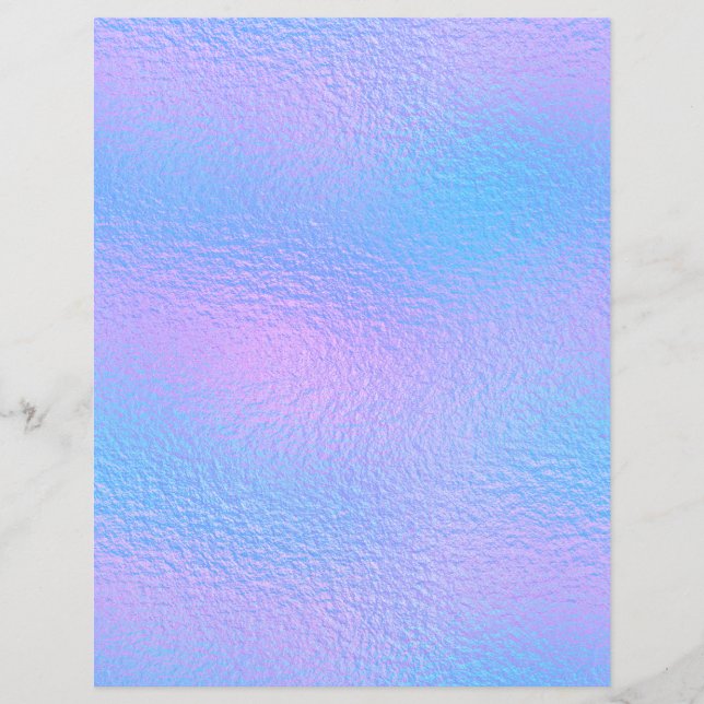 Lámina Papel de cuaderno de Relieve metalizado iridiscent (Anverso)