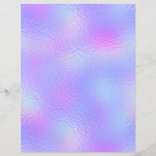 Lámina Papel de cuaderno de Relieve metalizado iridiscent (Anverso)