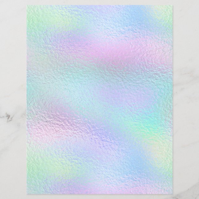Lámina Papel de cuaderno de Relieve metalizado iridiscent (Anverso)