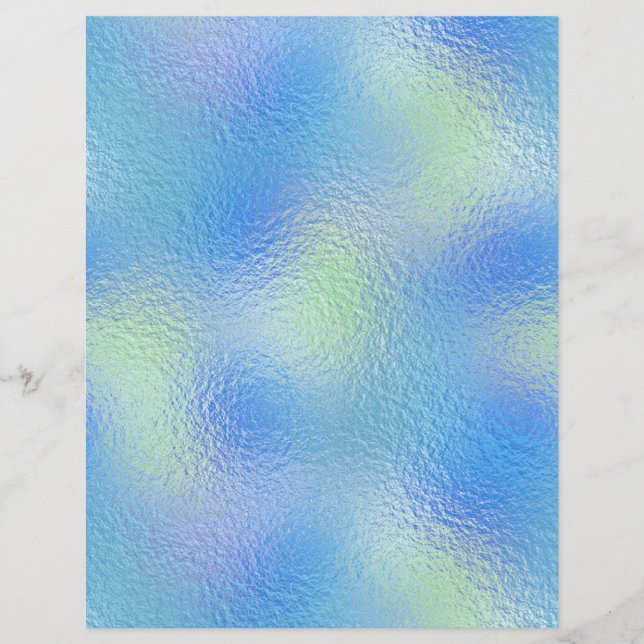 Lámina Papel de cuaderno de Relieve metalizado iridiscent (Anverso)