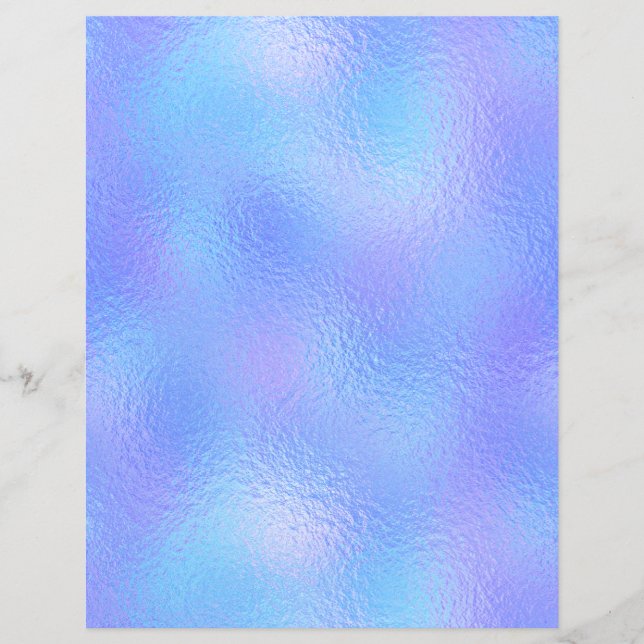 Lámina Papel de cuaderno de Relieve metalizado iridiscent (Anverso)