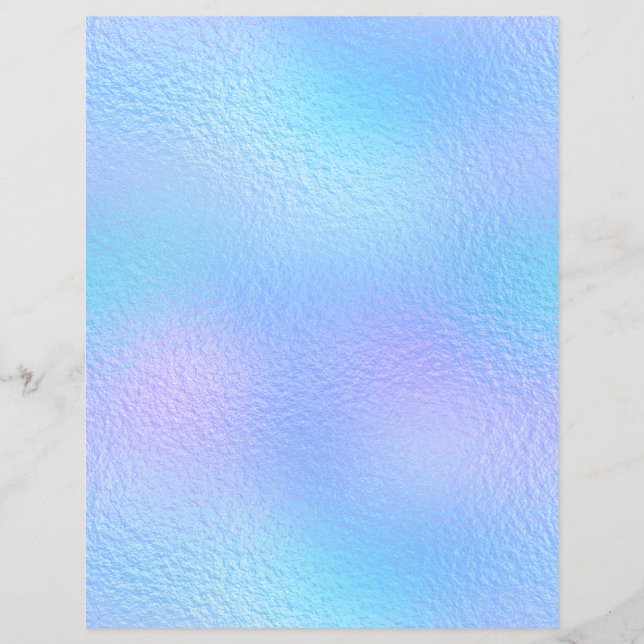 Lámina Papel de cuaderno de Relieve metalizado iridiscent (Anverso)