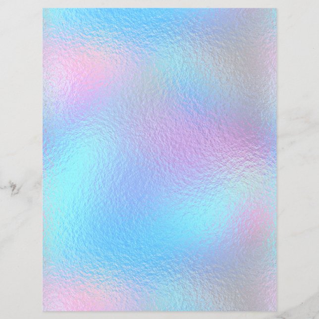 Lámina Papel de cuaderno de Relieve metalizado iridiscent (Anverso)
