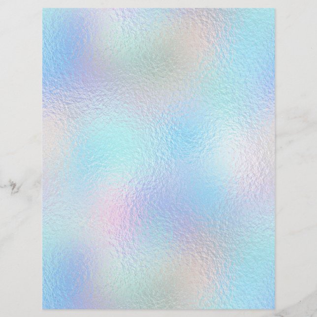 Lámina Papel de cuaderno de Relieve metalizado iridiscent (Anverso)