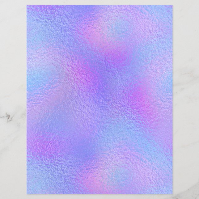 Lámina Papel de cuaderno de Relieve metalizado iridiscent (Anverso)