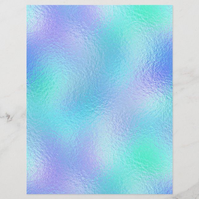 Lámina Papel de cuaderno de Relieve metalizado iridiscent (Anverso)