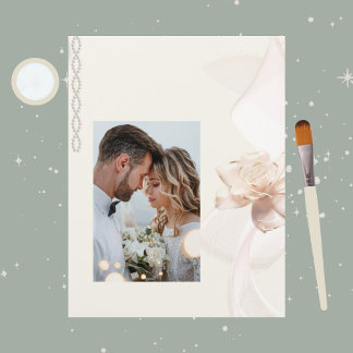 Lámina Papel de cuaderno de Rosa romántico