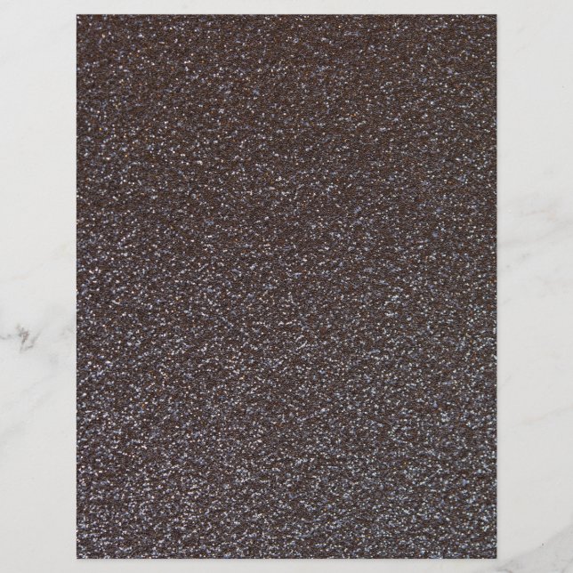 Lámina Papel de cuaderno de texto de Purpurina negro (Anverso)