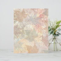 Papel de cuaderno de texto neutro para otoño y oto