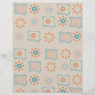 Lámina Papel de cuaderno gráfico de patrones abstractos