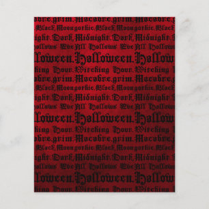 Lámina Papel de cuaderno gráfico de texto gótico