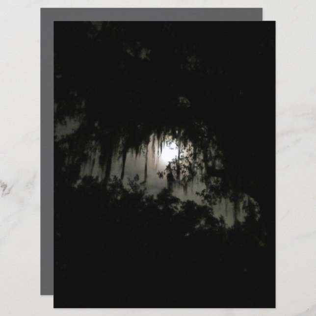 Lámina Papel de cuaderno nocturno oscuro (Anverso / Reverso)