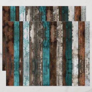 Lámina Papel de cuaderno Verde azulado y marrón de textur