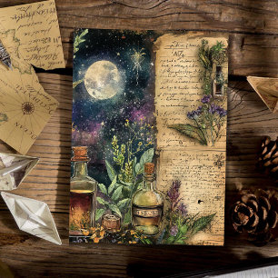 Lámina Papel de cuaderno vintage de escritura apothecary
