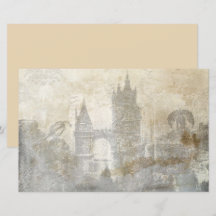 Papel de decoupage de álbum de recortes de antiguo