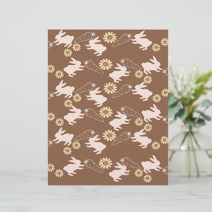 Lámina Papel de desecho de conejo de primavera