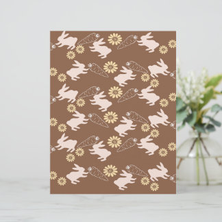 Lámina Papel de desecho de conejo de primavera