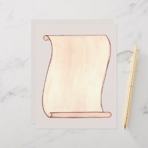 Lámina Papel de diario de cuaderno de desplazamiento de v