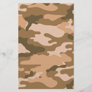Lámina Papel de dibujo de cuadernillo de camuflaje marrón
