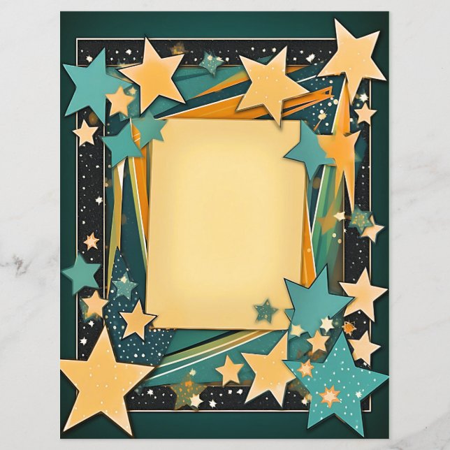Lámina Papel de dibujo estacional de Star Frame (Anverso)