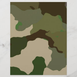Lámina Papel de diseño de la baraja del Camuflaje Verde M