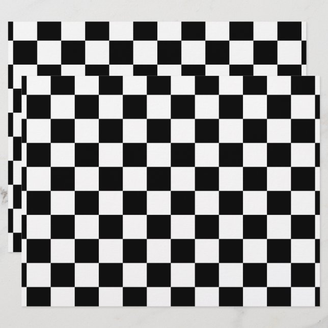 Lámina Papel de doble cara negro y blanco (Anverso / Reverso)