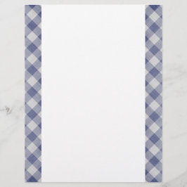 Lámina Papel de dos caras de Blue Gingham