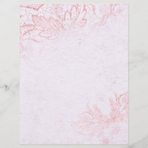Lámina Papel de efecto Rosa rosa y Relieve metalizado