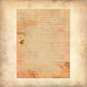 Lámina Papel de escritura con manchas vintage