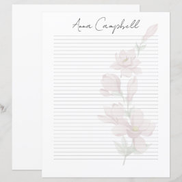 Lámina Papel de Escritura con Nombre de Letra Chic Person