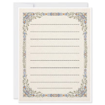 Papel de escritura de azulejos mediterráneos Papel