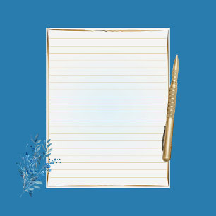 Lámina Papel de escritura de color de agua de forma esmer