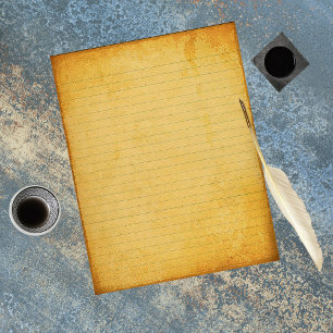 Lámina Papel de escritura en línea vintage