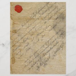 Lámina Papel de escritura vintage Escrapbook Ephemera