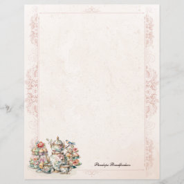 Lámina Papel de estatias personales de té de alta calidad