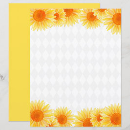Lámina Papel de estatificación de girasol