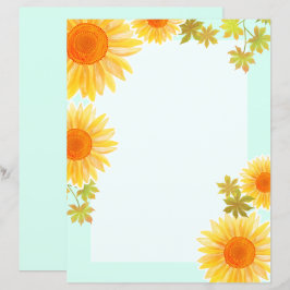 Lámina Papel de estatificación de girasol