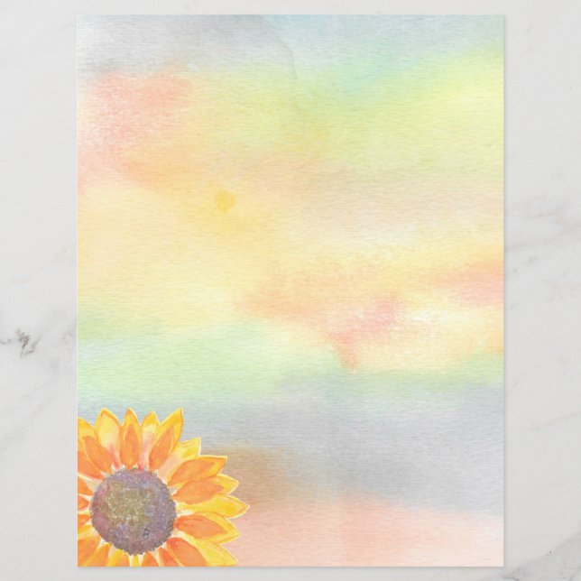 Lámina Papel de estatificación de girasol (Anverso)