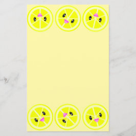 Lámina Papel de estatificación de la limonera de Kawaii